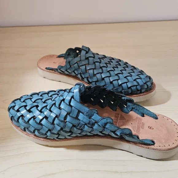 BRAND X Huaraches Mule Blue Turqouise Women's Size 6 - Picture 3 of 9